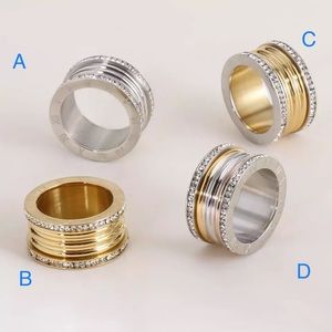 Roman Numeral Swarovski Crystals Stuck Up Eternity Gold Silver White Gold